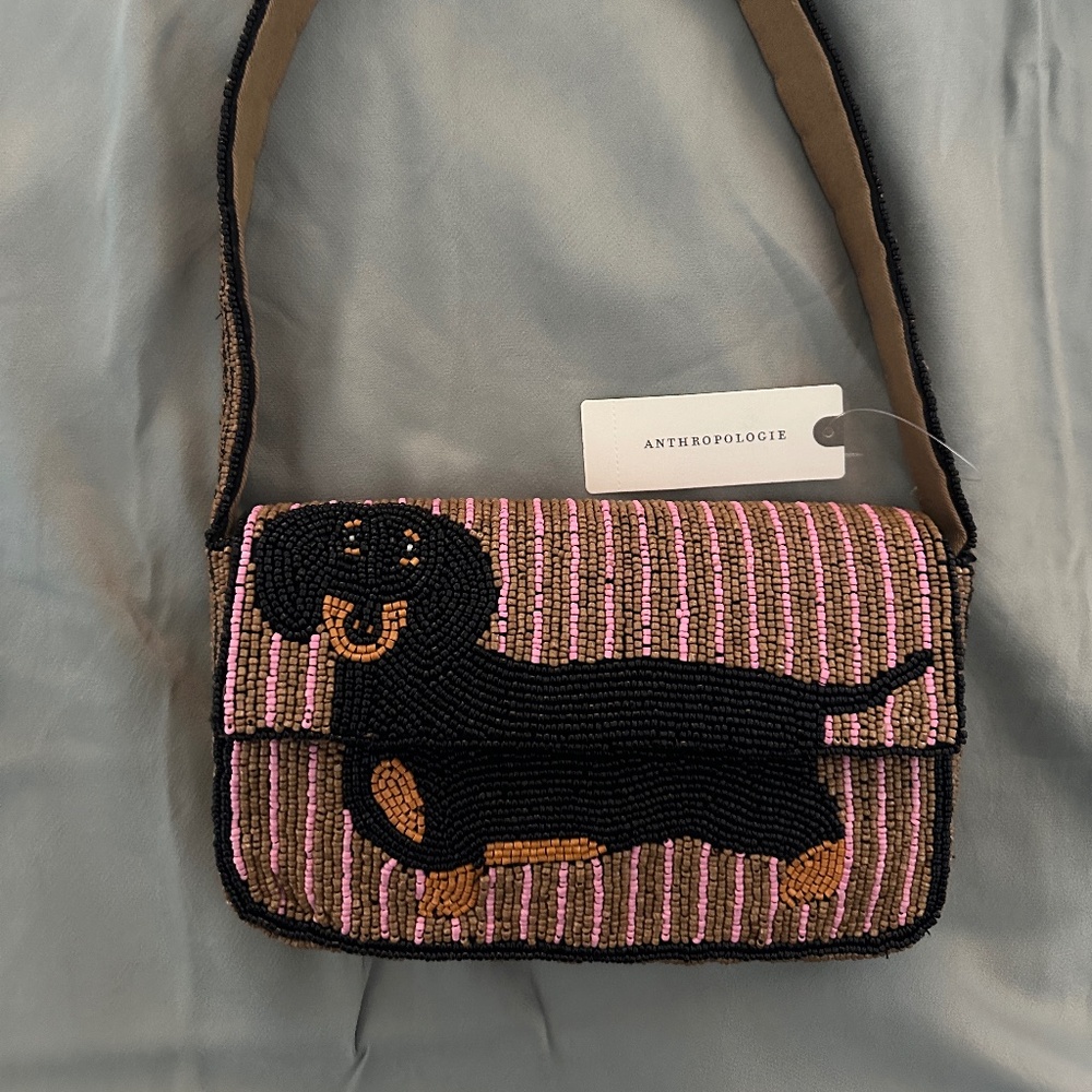 Anthropologie The Fiona Dachshund Shoulder Bag- NWT